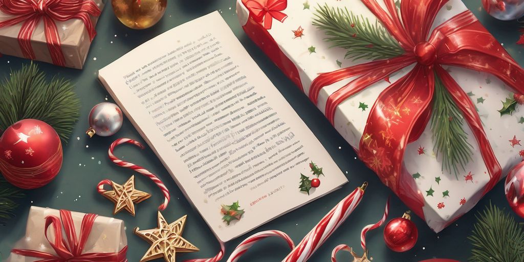 Christmas themed heartwarming texts, festive holiday illustrations